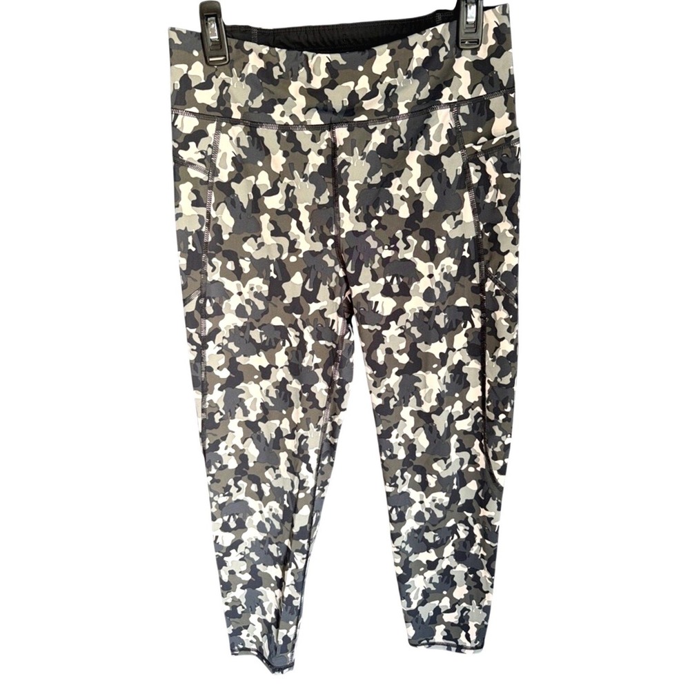 Sweaty Betty (Gray Camo) Zero Gravity High Rise Leggings Women Size L
